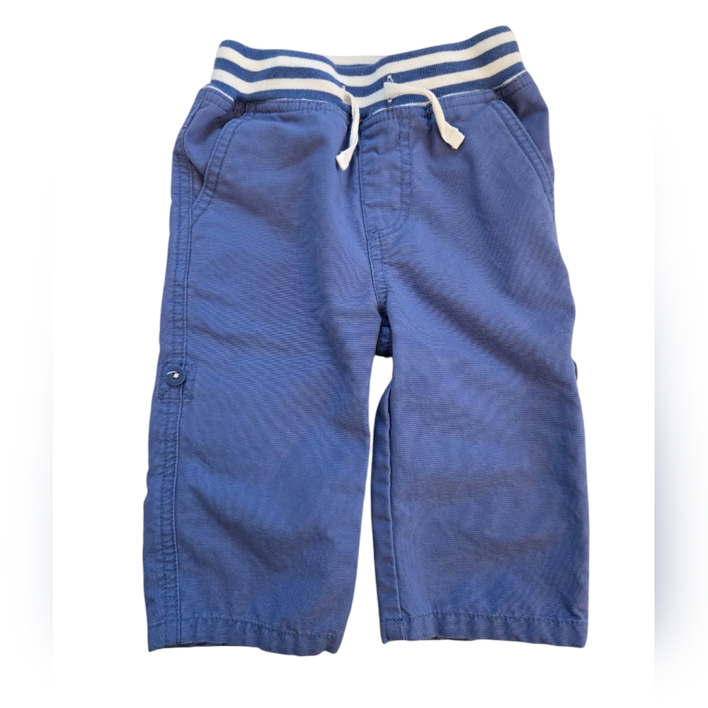 Baby Boden Blue Casual Pants Adjustable To Shorts